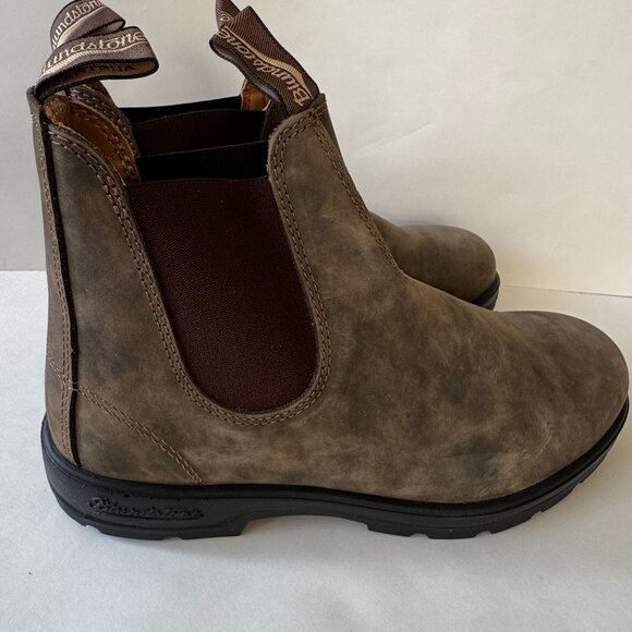 Mens Blundstone Classic 585 Leather Chelsea Boot Rustic Brown US 10 AUS/UK 9 - Picture 5 of 10